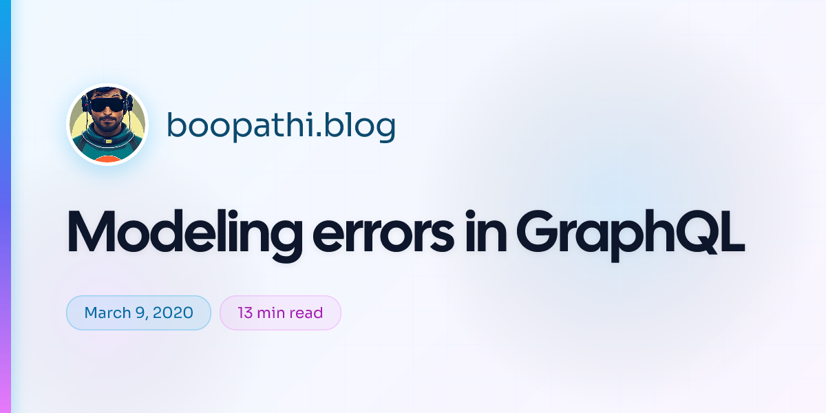 Modeling errors in GraphQL